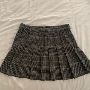 Pleated mini skirt